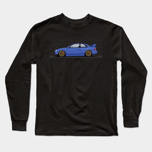 Impreza WRX STI Rally Tuning Car Long Sleeve T-Shirt by Automotive Apparel & Accessoires